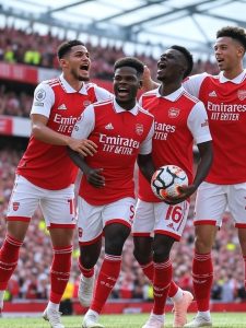 Arsenal’s stars in action
