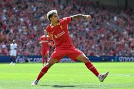 Liverpool’s winger Luis Diaz