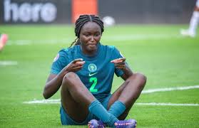 Super falcons Rinsola Babajide doing Diogo Jota’s celebration 