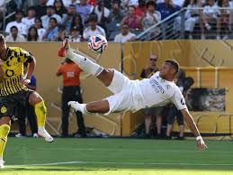 Mbappe’s impressive over head kick goal in Madrid’s win over Dortmund 