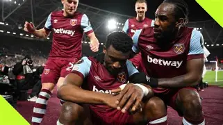kudus with Antonio celebrating a goal 