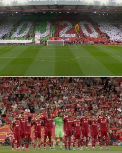 Liverpool tribute to Diogo Jota 